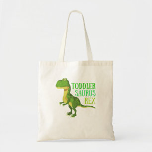 Kinder dinosaurus peuter saurus rex tote bag