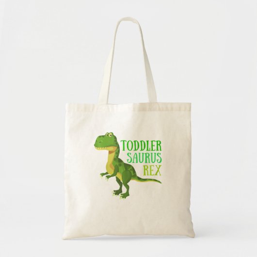 Kinder dinosaurus peuter saurus rex tote bag (Voorkant)