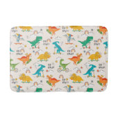 Kinder dinosaurus reispatroon badmat (Voorkant)