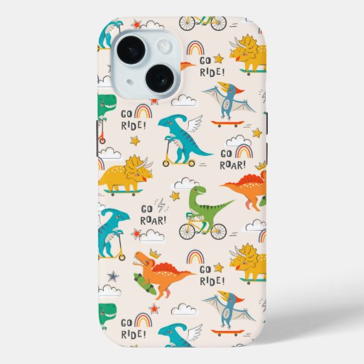 Kinder dinosaurus reispatroon Case-Mate iPhone case (Achterkant)