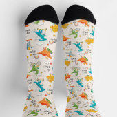 Kinder dinosaurus reispatroon sokken (Top)