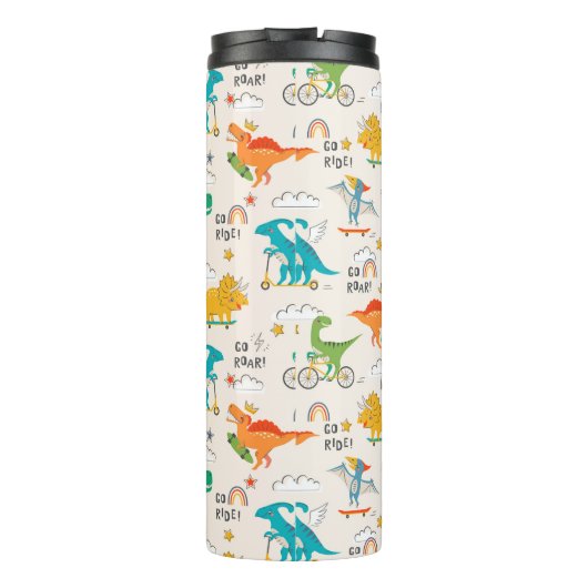 Kinder dinosaurus reispatroon thermosbeker (Achterkant)