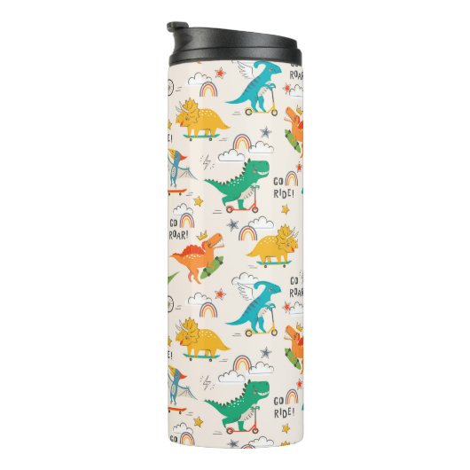 Kinder dinosaurus reispatroon thermosbeker (Geroteerd rechts)