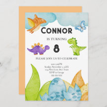 Kinder Dinosaurus Thema Verjaardag Jura Sinaasappe