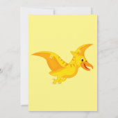 Kinder Dinosaurus Thema Verjaardagsfeest Kaart (Achterkant)