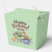 Kinder Dinosaurus Verjaardag Bedankdoosjes (Achterkant)