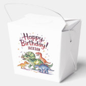 Kinder Dinosaurus Verjaardag Bedankdoosjes (Achterkant)