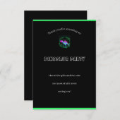 Kinder Dinosaurus Verjaardagsfeest Dank u Kaart (Voorkant / Achterkant)