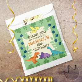 Kinder Dinosaurus Verjaardagsfeestje Bedankzakje