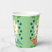 Kinder Dinosaurus Verjaardagsfeestje Papieren Bekers (Rechts)