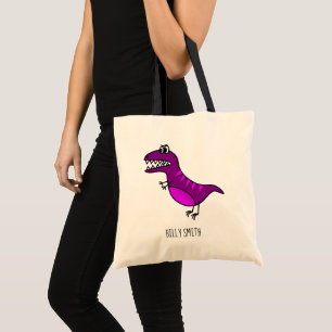 Kinder dinosaurusbibliotheektas tote bag
