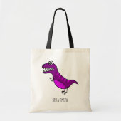 Kinder dinosaurusbibliotheektas tote bag (Voorkant)