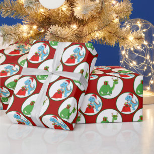 Kinder dinosauruspartij cadeaupapier