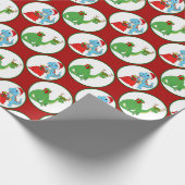 Kinder dinosauruspartij cadeaupapier (Hoek)