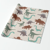 Kinder dinosaurussen cadeaupapier (Uitgerold)