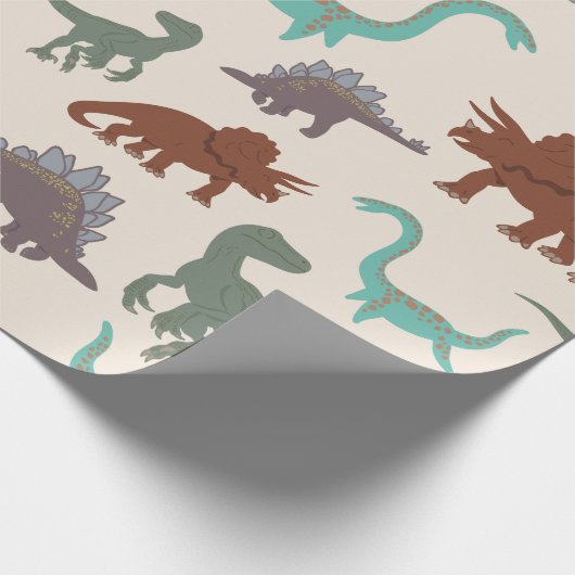 Kinder dinosaurussen cadeaupapier (Hoek)