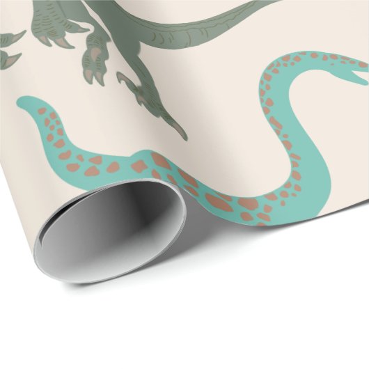 Kinder dinosaurussen cadeaupapier (Rol Hoek)