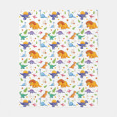 Kinder dinosaurussen en eieren fleece deken (Voorkant)