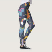 Kinder dinosaurussen: kleurrijk  patroon leggings (Rechts)