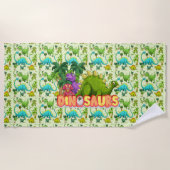 Kinder dinosaurussen strandlaken (Voorkant)