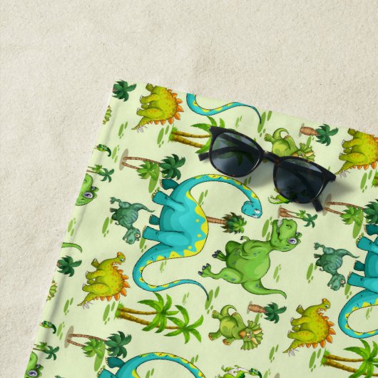 Kinder dinosaurussen strandlaken (In situ)