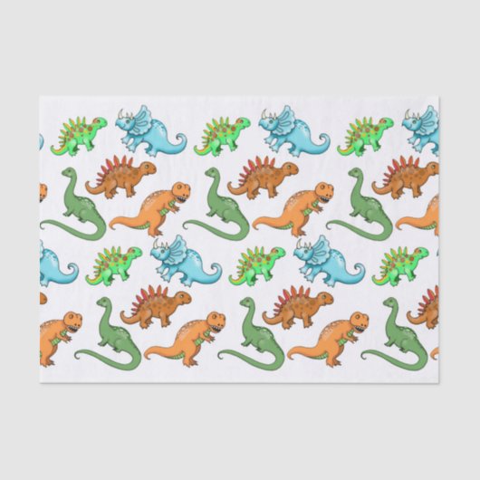 Kinder dinosaurussen tissuepapier (Voorkant)