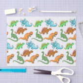 Kinder dinosaurussen tissuepapier (Craft)