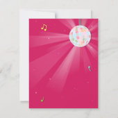 Kinder Disco Ball Groove Dance Birthday Party Kaart (Achterkant)
