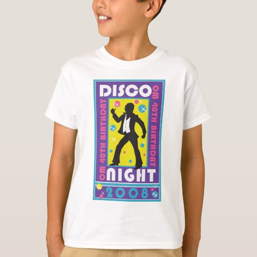 Kinder Disco Night T-Shirt (Voorkant)