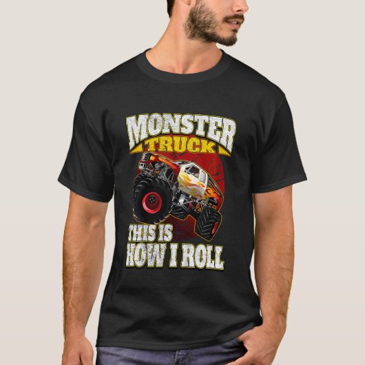 Kinder dit is hoe ik Monster Truck rolt T-shirt (Voorkant)