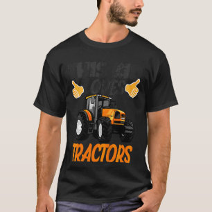Kinder dit Kind houdt van tractoren boerenjongen T-shirt