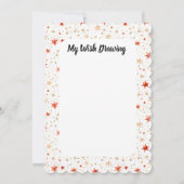 Kinder DIY Blank Verlanglijstje Teken Gepersonalis Kaart (Achterkant)