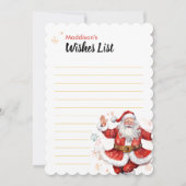 Kinder DIY Blank Verlanglijstje Teken Gepersonalis Kaart (Voorkant)