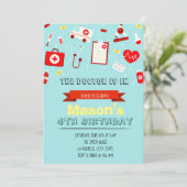 Kinder Doctor Uitnodiging (Staand voorkant)