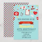 Kinder Doctor Uitnodiging (Voorkant / Achterkant)