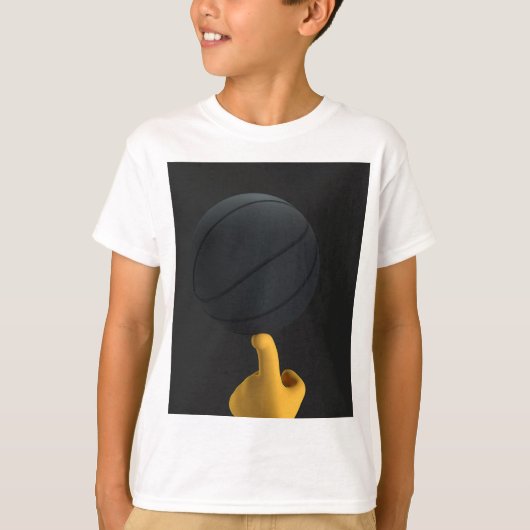 Kinder doek banyan bal ontwerpen t-shirt handbal (Voorkant)