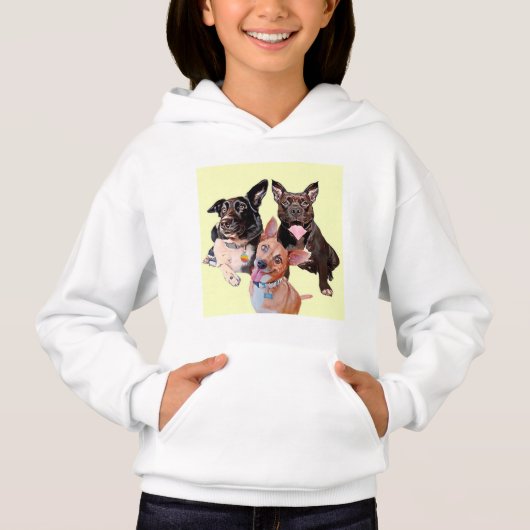 Kinder Doggies Dexter Duke & Lucy Hoodies (Voorkant)
