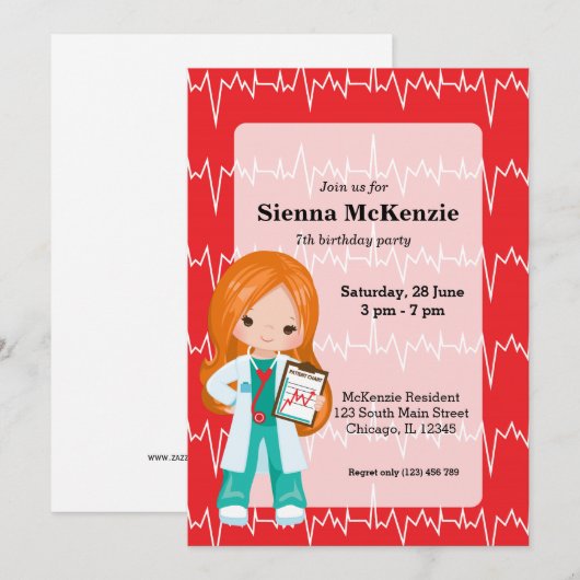 Kinder dokter kaart (Voorkant / Achterkant)