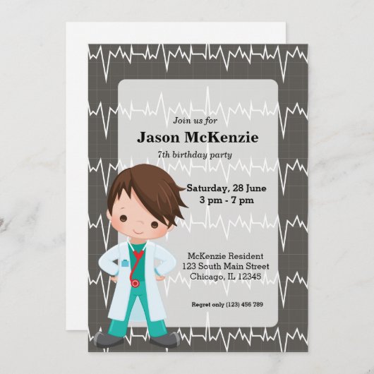 Kinder dokter kaart (Voorkant / Achterkant)