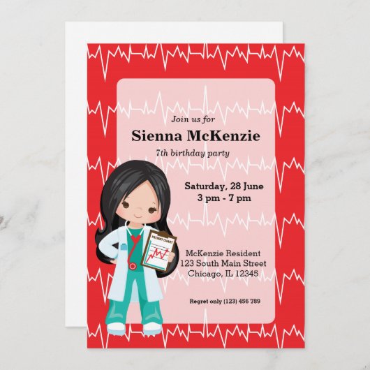 Kinder dokter kaart (Voorkant / Achterkant)