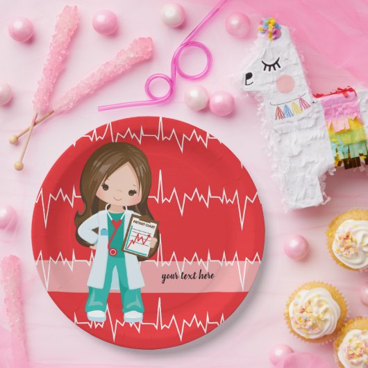 Kinder dokter papieren bordje (Feest)