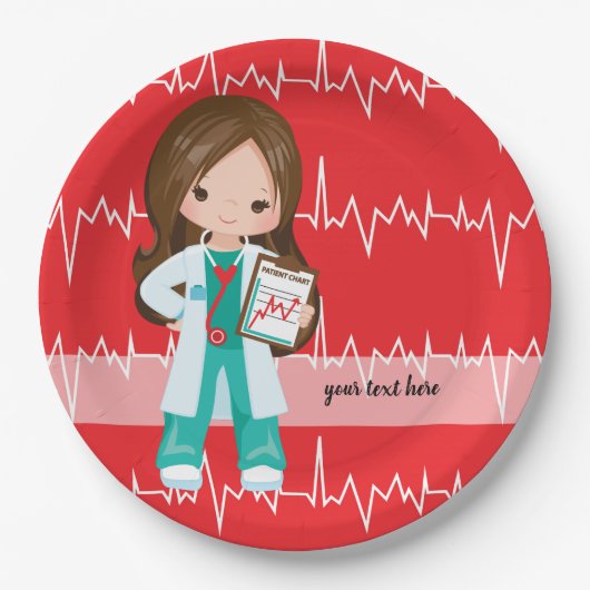 Kinder dokter papieren bordje (Voorkant)