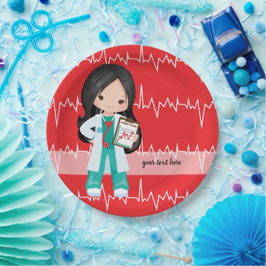 Kinder dokter papieren bordje (Feest)