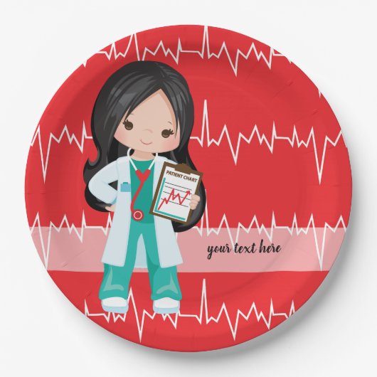 Kinder dokter papieren bordje (Voorkant)