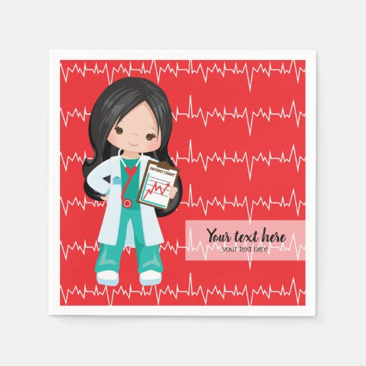 Kinder dokter servet (Voorkant)