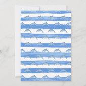 Kinder Dolphin Splash Birthday Party Kaart (Achterkant)