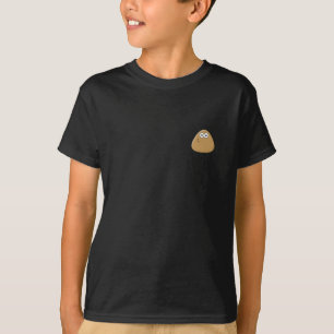 Kinder donkere T-shirt met het pictogram Pou