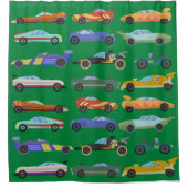 Kinder donkergroen rolgordijn douchegordijn (Voorkant)