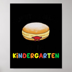 Kinder donut be jelly kleuterschool terug naar sch poster
