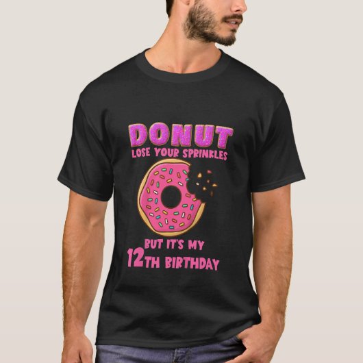 Kinder Donut verliest je prins 12e verjaardag T-shirt (Voorkant)